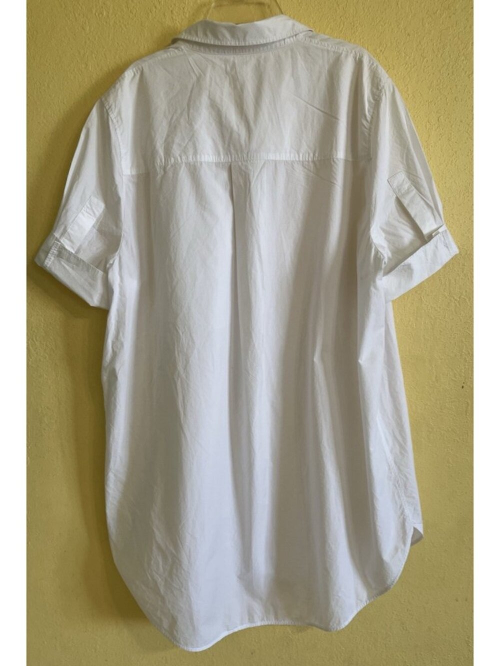 COS Women’s Shirt Dress Minimalist Lagenlook White Cotton Relaxed Size 12 Summer - Picture 8 of 13